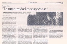 "La unanimidad es sospechosa"