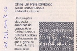 Chile, un país dividido