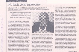 No había como equivocarse