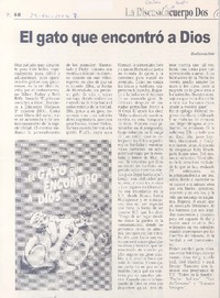 El gato que encontró a Dios