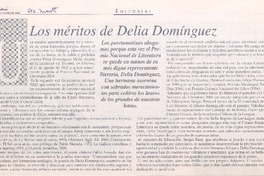 Los méritos de Delia Domínguez