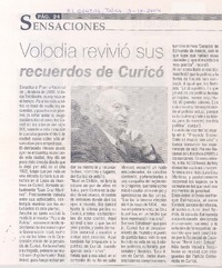 Volodia revivió sus recuerdos de Curicó