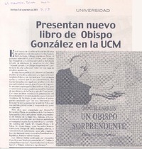 Presentan nuevo libro de Obispo González en la UCM