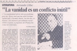 "La vanidad es un conflicto inútil"