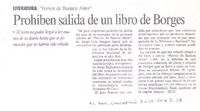 Prohíben salida de un libro de Borges