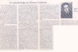 La mirada belga de Alfonso Calderon