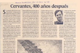 Cervantes, 400 años después