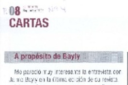 A propósito de Bayly