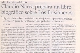 Claudio Narea preapara un libro biográfico sobre Los Prisioneros