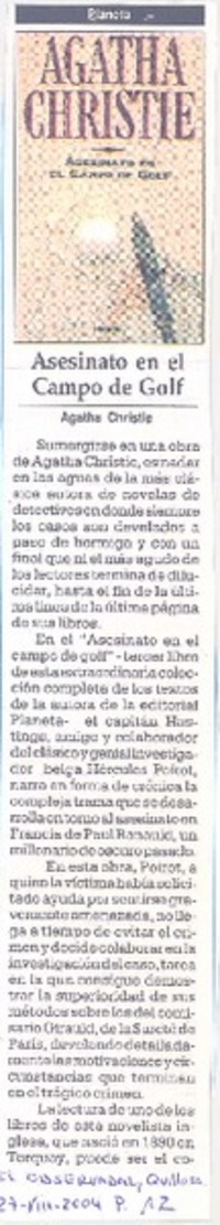 Asesinato en el campo de golf