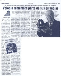 Volodia rememora parte de sus errancias