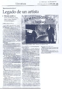 Legado de un artista