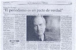 "El periodismo es un Pacto de verdad"