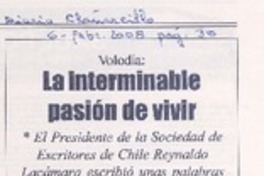 Volodia: la interminable pasión de vivir