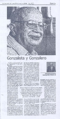 Gonzalista y gonzalero