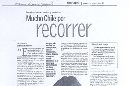 Mucho Chile por recorrer