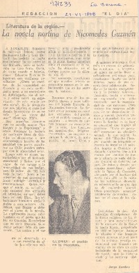 La novela nortina de Nicomedes Guzmán