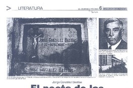 Jorge González Bastías. El poeta de las "tierras pobres"