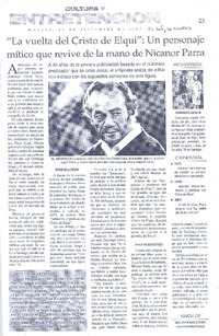 "La vuelta del Cristo de Elqui": Un personaje mitico