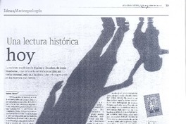 Una lectura historica hoy