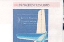 Última novela de Javier Marías