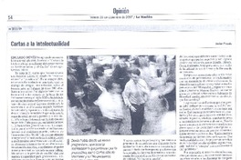 Cartas a la intelectualidad