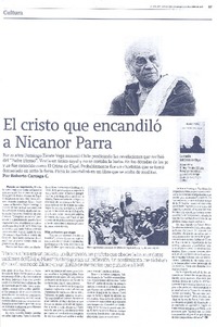 El cristo que encandiló a Nicanor Parra