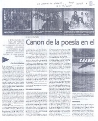 Canon de la poesía en el norte de Chile