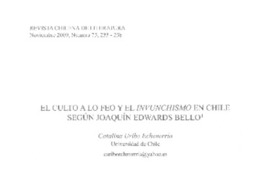 El culto a lo feo y el invunchismo en Chile según Joaquín Edwards Bello