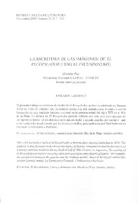 La escritura de las imagenes