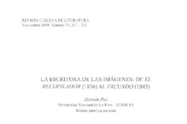 La escritura de las imagenes