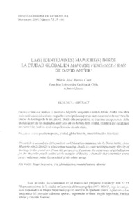La(s) identidad(es) mapuche(s) desde la ciudad global en Mapurbe venganza a raíz de David Aniñir
