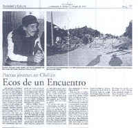 Poetas jóvenes de Chillán. Ecos de un encuentro