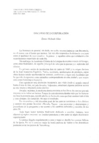 Discurso de incorporación