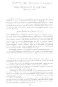 El republicanismo de Bello en Chile