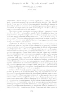 Memoria de Alfonso