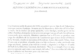 Alfonso Calderón en la Biblioteca Nacional