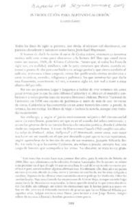 Introducción para Alfonso Calderón