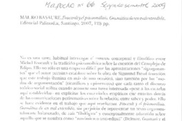 Foucault y el psicoanálisis