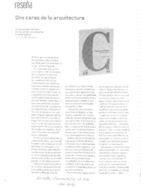 Dos caras de la arquitectura