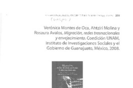 Migración, redes trasnacionales y envejecimiento
