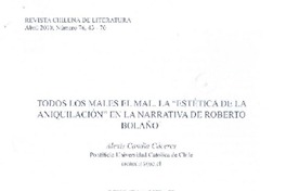 Tosos los males el mal