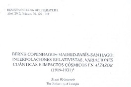 Berne-Copenhague-Madrid-París-Santiago