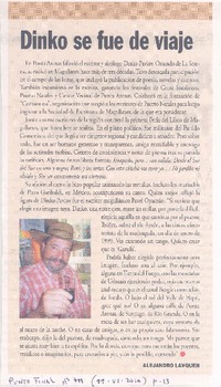 Dinko se fue de viaje