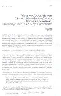 Ideas evolucionistas el "Los orígenes de la música y la música primitiva"