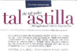 De tal palo, tal estilla (entrevista)