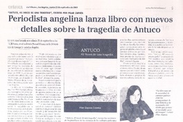 Periodista angelina lanza librto con nuevos detalles sobre la tragedia de Antuco