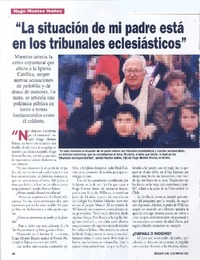 "La situación de mi padre está en los tribunales eclesiásticos" (entrevista)