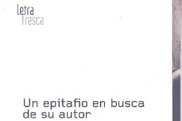 Un epitafio en busca de su autor