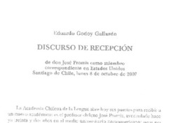 discurso de recepción